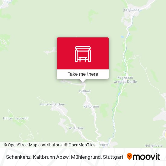Schenkenz. Kaltbrunn Abzw. Mühlengrund map