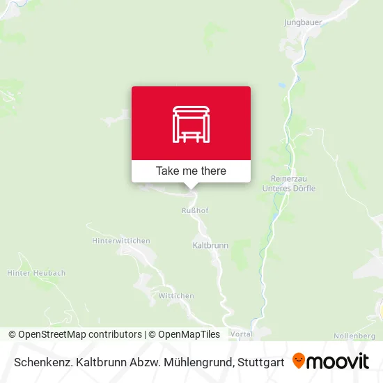 Карта Schenkenz. Kaltbrunn Abzw. Mühlengrund