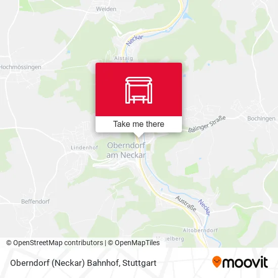 Карта Oberndorf (Neckar) Bahnhof