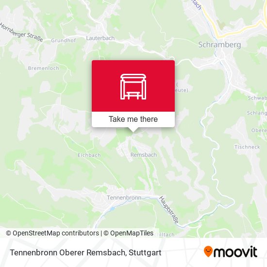 Tennenbronn Oberer Remsbach map