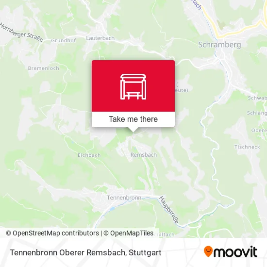 Карта Tennenbronn Oberer Remsbach