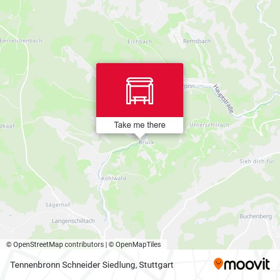 Карта Tennenbronn Schneider Siedlung