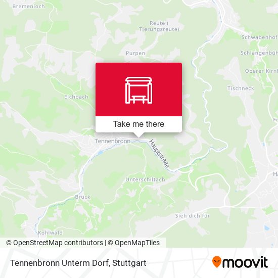 Карта Tennenbronn Unterm Dorf