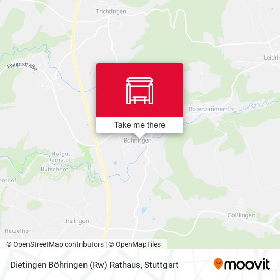 Dietingen Böhringen (Rw) Rathaus map