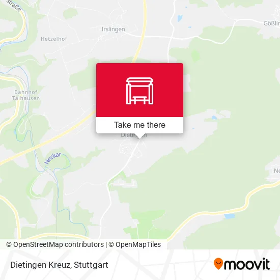 Карта Dietingen Kreuz