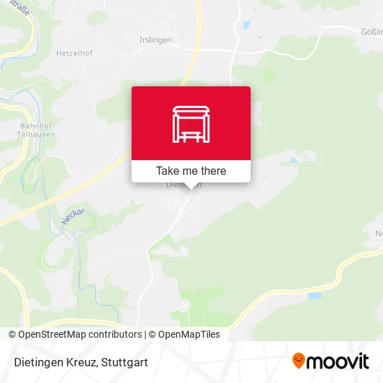 Карта Dietingen Kreuz
