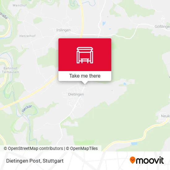 Карта Dietingen Post