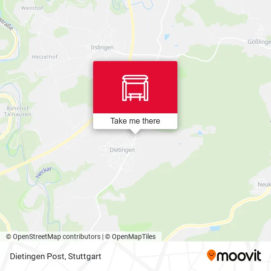 Карта Dietingen Post
