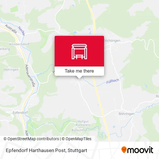 Карта Epfendorf Harthausen Post