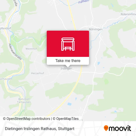 Карта Dietingen Irslingen Rathaus