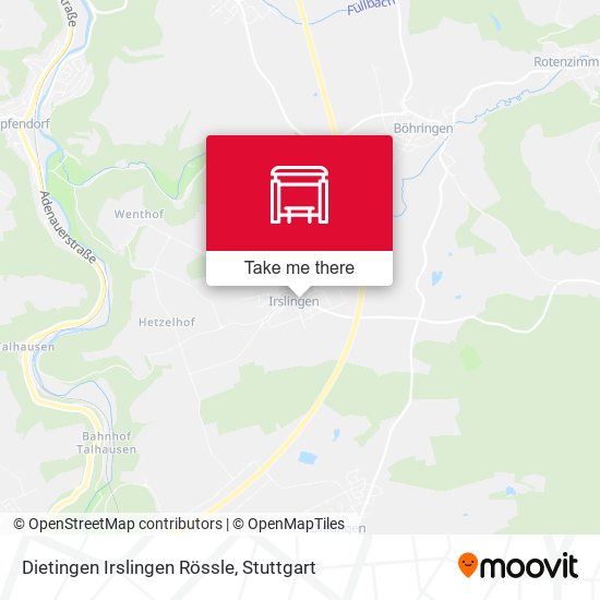 Dietingen Irslingen Rössle map