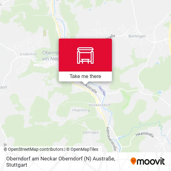 Карта Oberndorf am Neckar Oberndorf (N) Austraße
