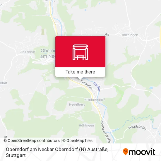 Карта Oberndorf am Neckar Oberndorf (N) Austraße