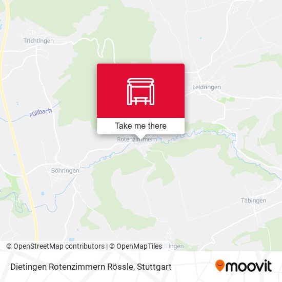 Карта Dietingen Rotenzimmern Rössle
