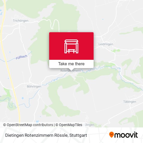 Dietingen Rotenzimmern Rössle map