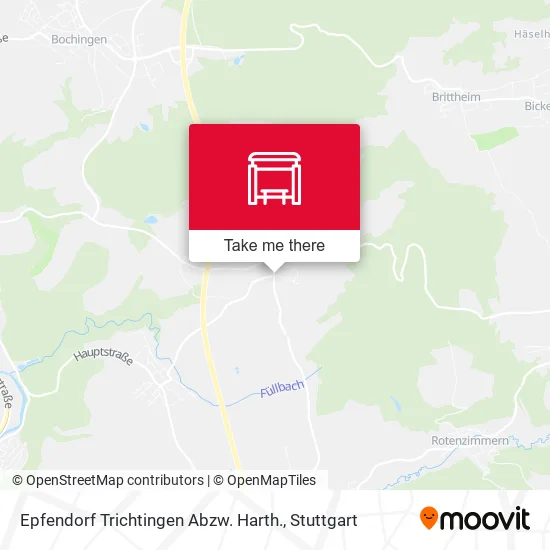 Карта Epfendorf Trichtingen Abzw. Harth.