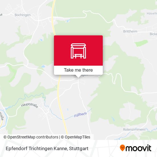 Epfendorf Trichtingen Kanne map