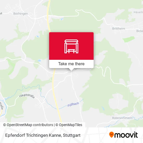 Карта Epfendorf Trichtingen Kanne