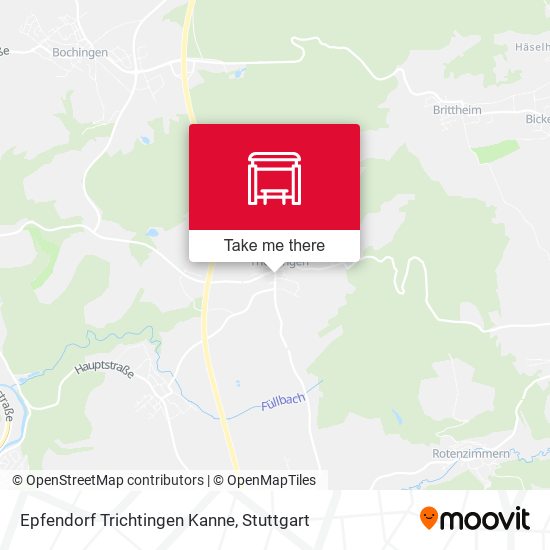 Epfendorf Trichtingen Kanne map