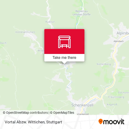 Карта Vortal Abzw. Wittichen
