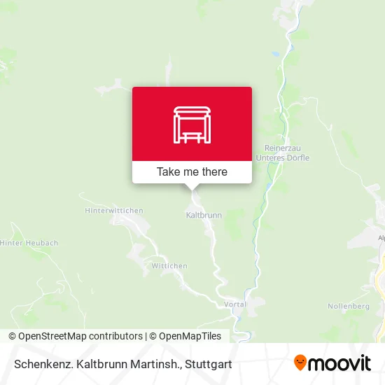 Карта Schenkenz. Kaltbrunn Martinsh.