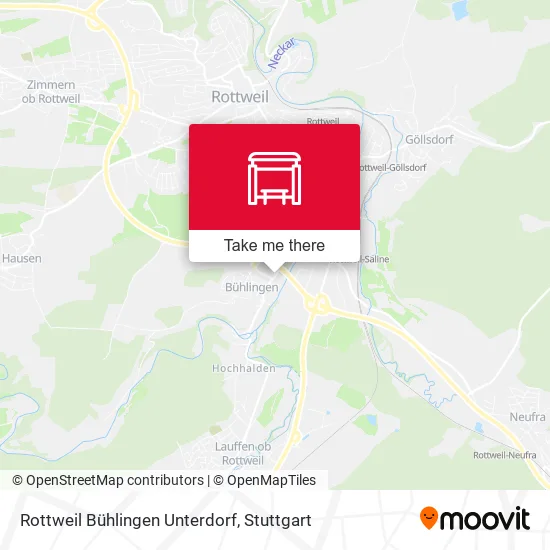 Карта Rottweil Bühlingen Unterdorf