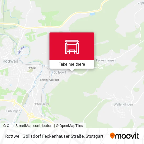Карта Rottweil Göllsdorf Feckenhauser Straße