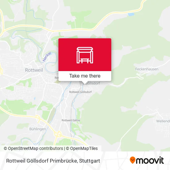 Карта Rottweil Göllsdorf Primbrücke