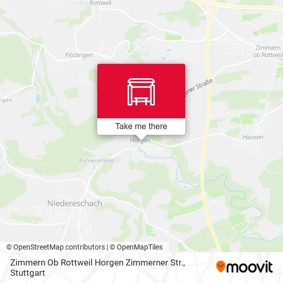 Карта Zimmern Ob Rottweil Horgen Zimmerner Str.