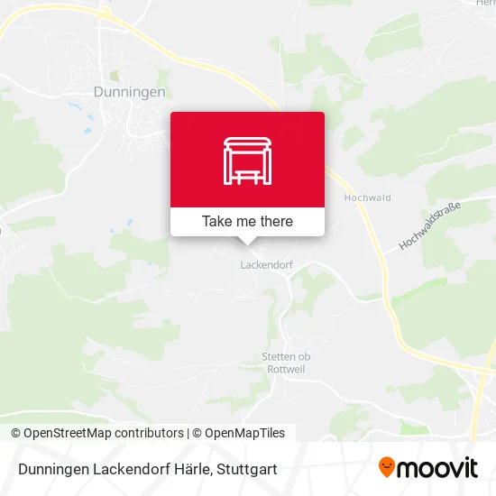 Карта Dunningen Lackendorf Härle