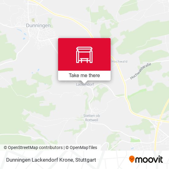 Dunningen Lackendorf Krone map