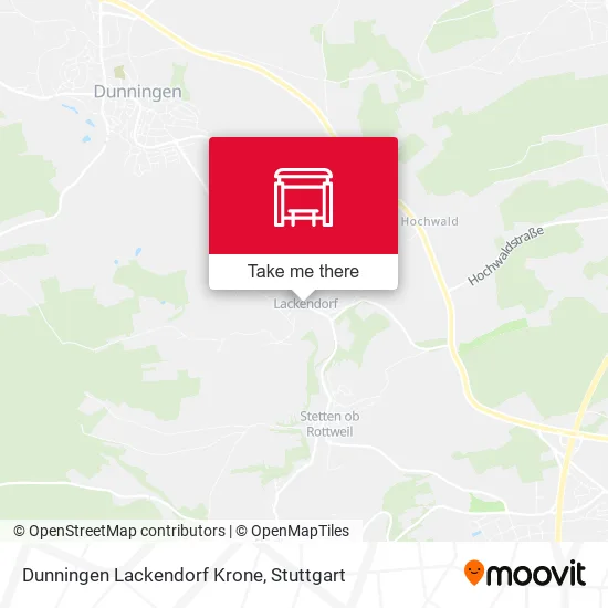 Карта Dunningen Lackendorf Krone