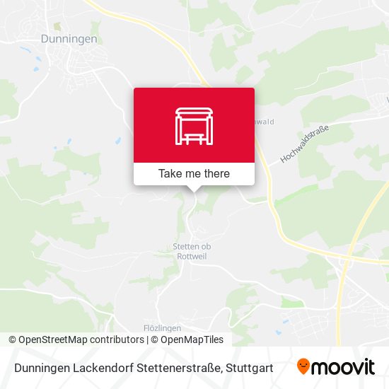 Dunningen Lackendorf Stettenerstraße map