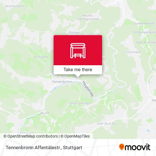 Карта Tennenbronn Affentälestr.