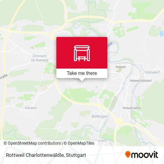 Rottweil Charlottenwäldle map