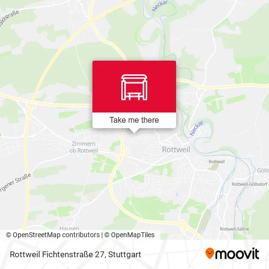Карта Rottweil Fichtenstraße 27