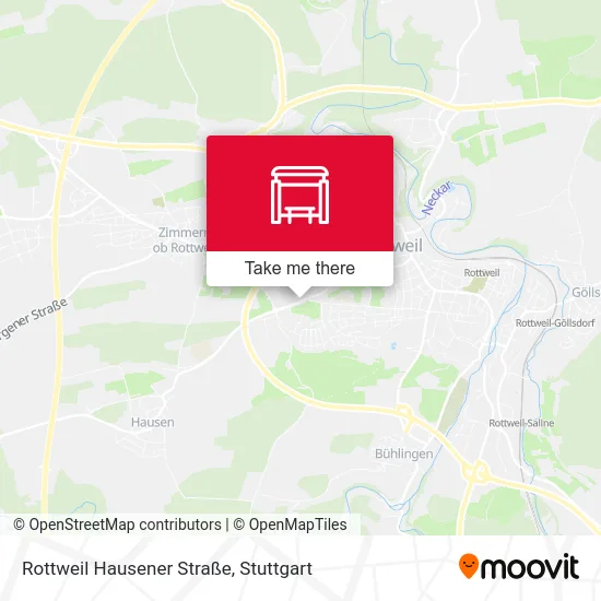 Rottweil Hausener Straße map