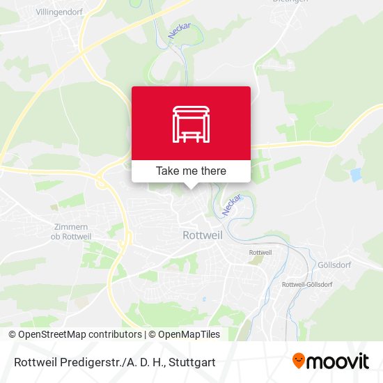 Rottweil Predigerstr./A. D. H. map