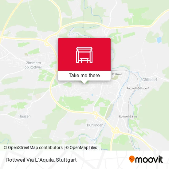 Карта Rottweil Via L´Aquila