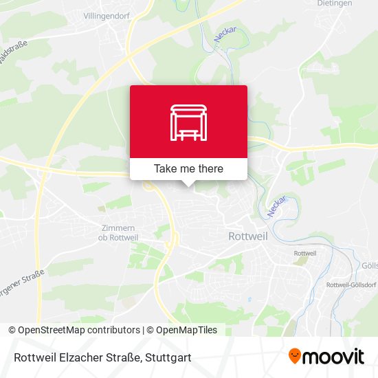 Rottweil Elzacher Straße map