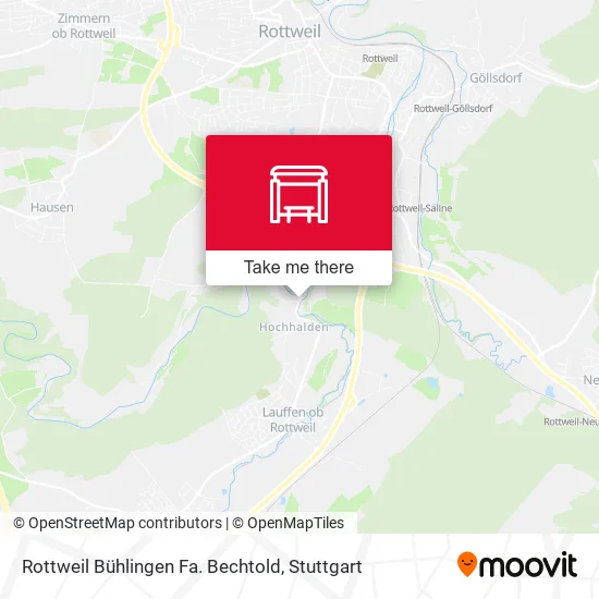 Карта Rottweil Bühlingen Fa. Bechtold