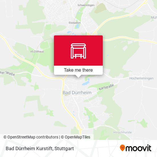 Карта Bad Dürrheim Kurstift