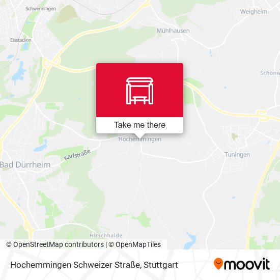 Hochemmingen Schweizer Straße map