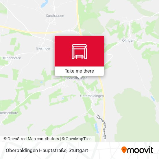 Oberbaldingen Hauptstraße map