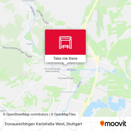 Карта Donaueschingen Karlstraße West