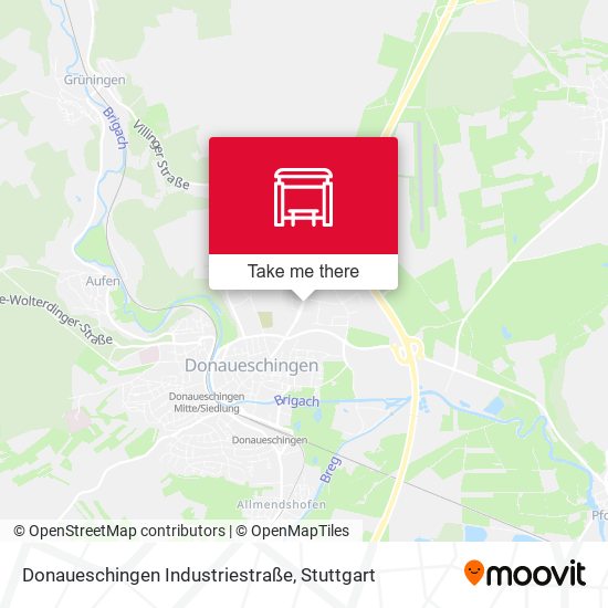 Donaueschingen Industriestraße map