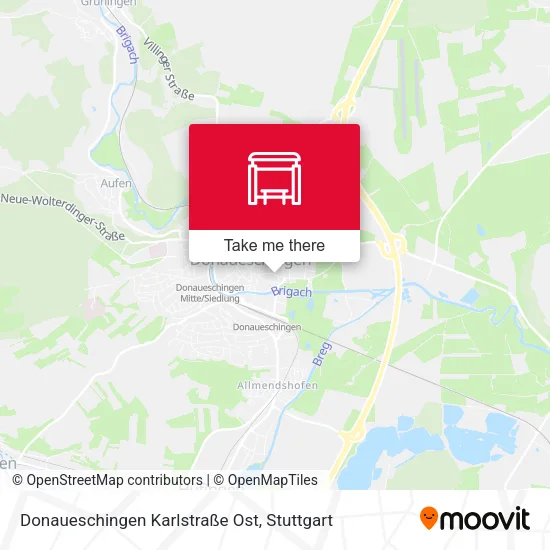 Карта Donaueschingen Karlstraße Ost