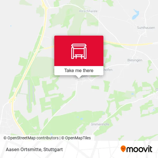 Карта Aasen Ortsmitte