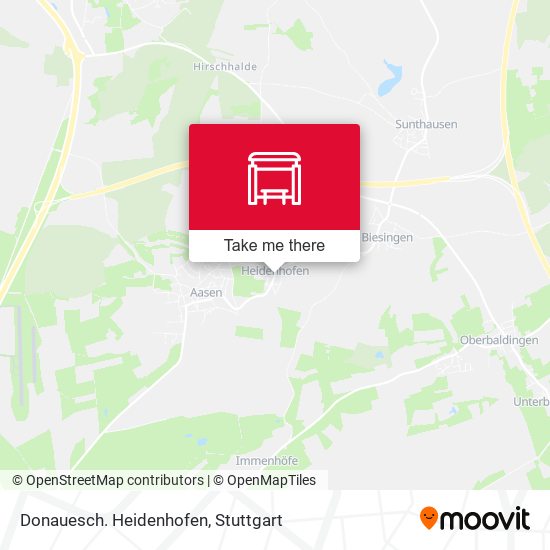Donauesch. Heidenhofen map