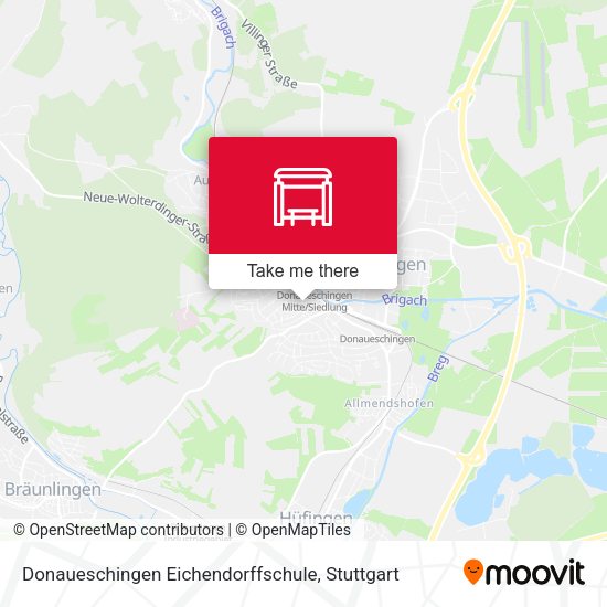 Donaueschingen Eichendorffschule map